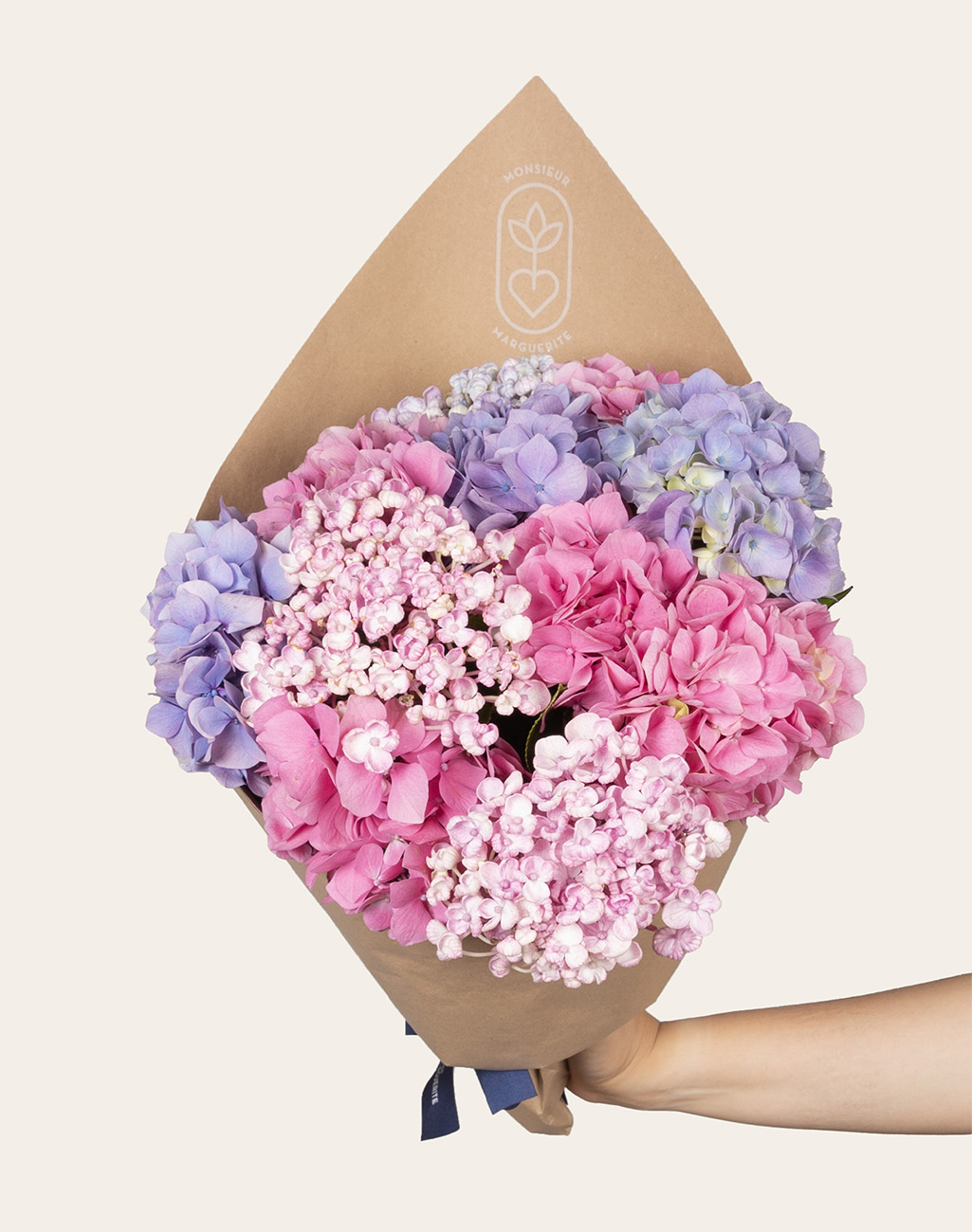 Bouquet camaïeu d'Hortensias