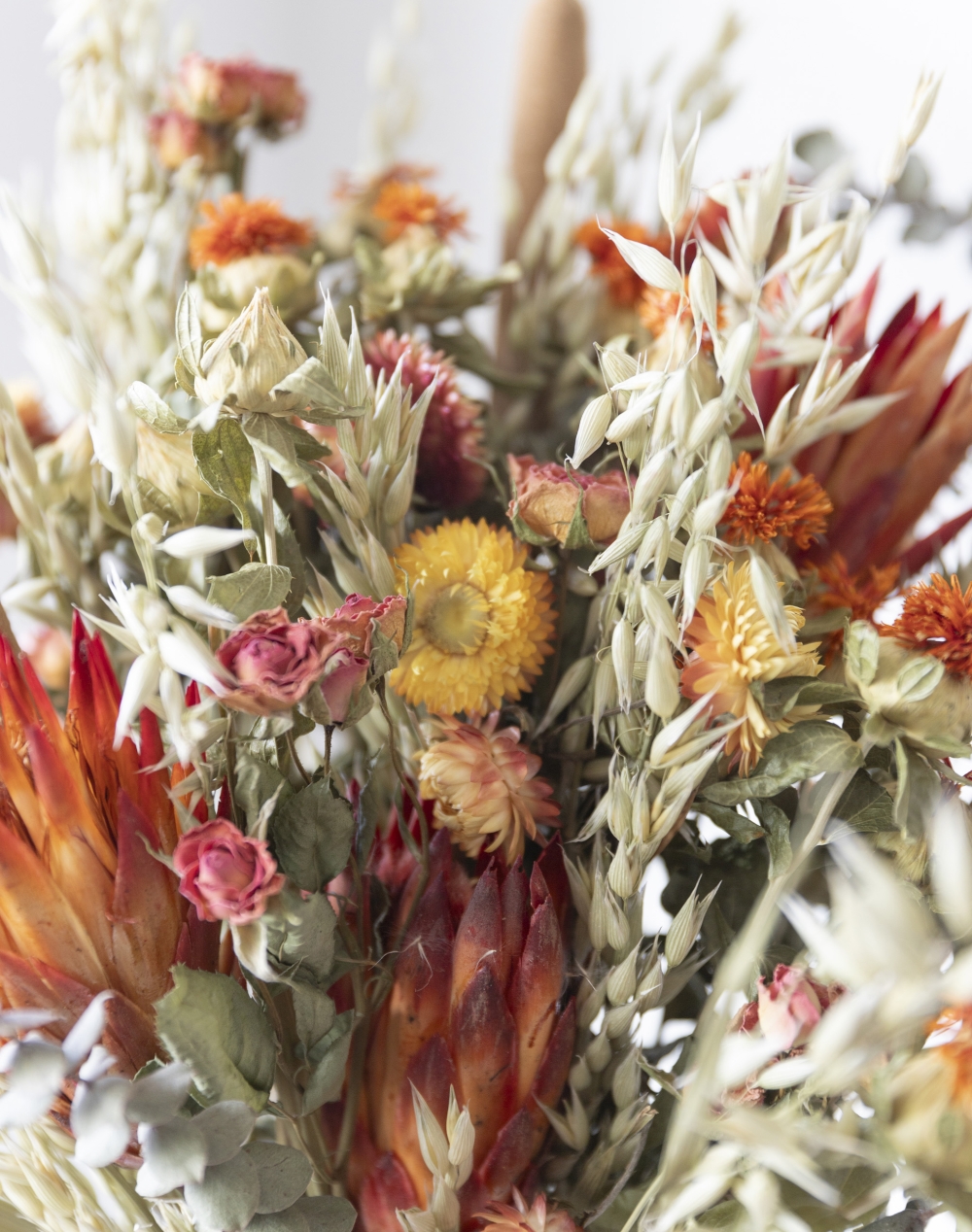 Orange - Bouquet de fleurs séchées