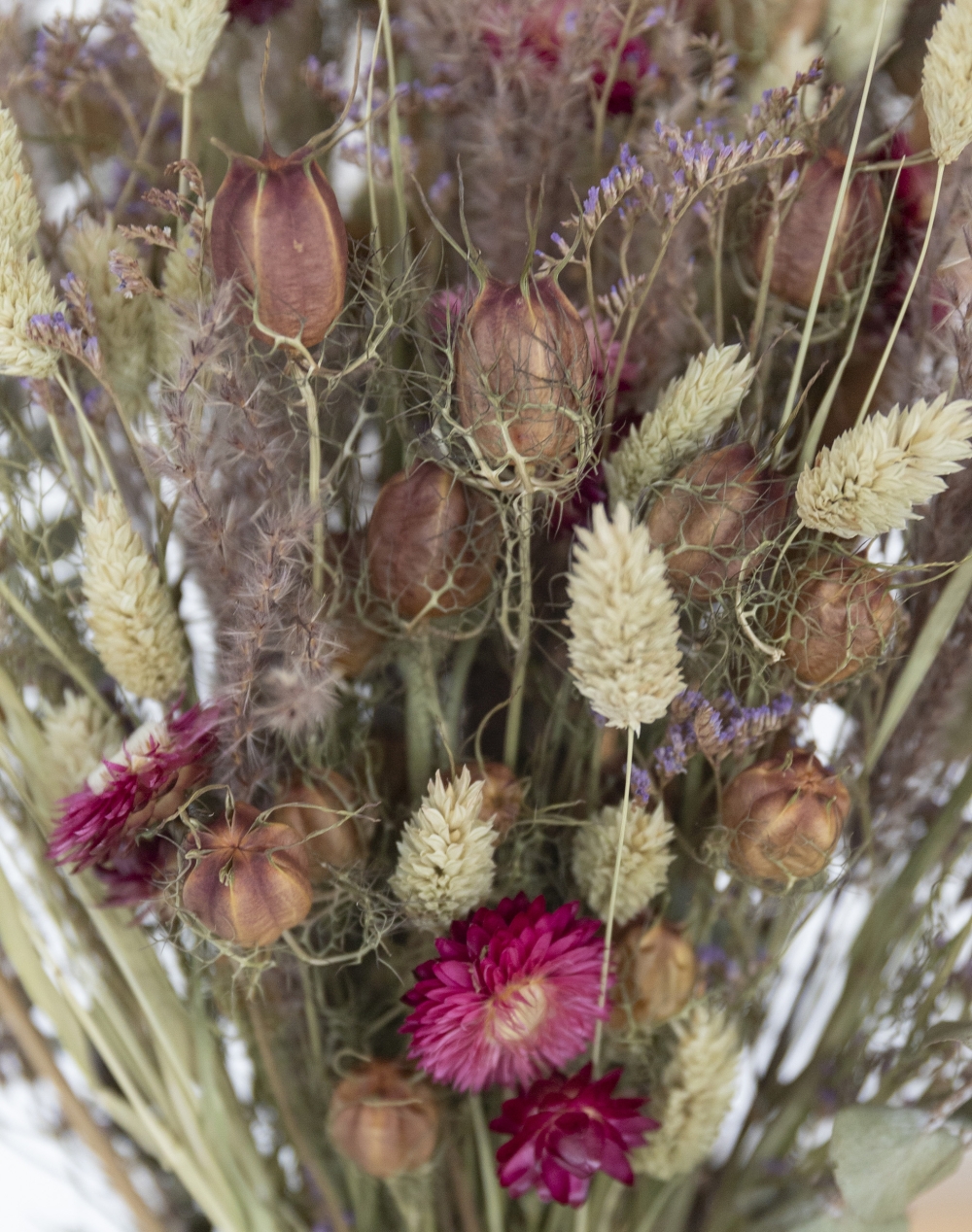 Rose Foncé - Bouquet de fleurs séchées