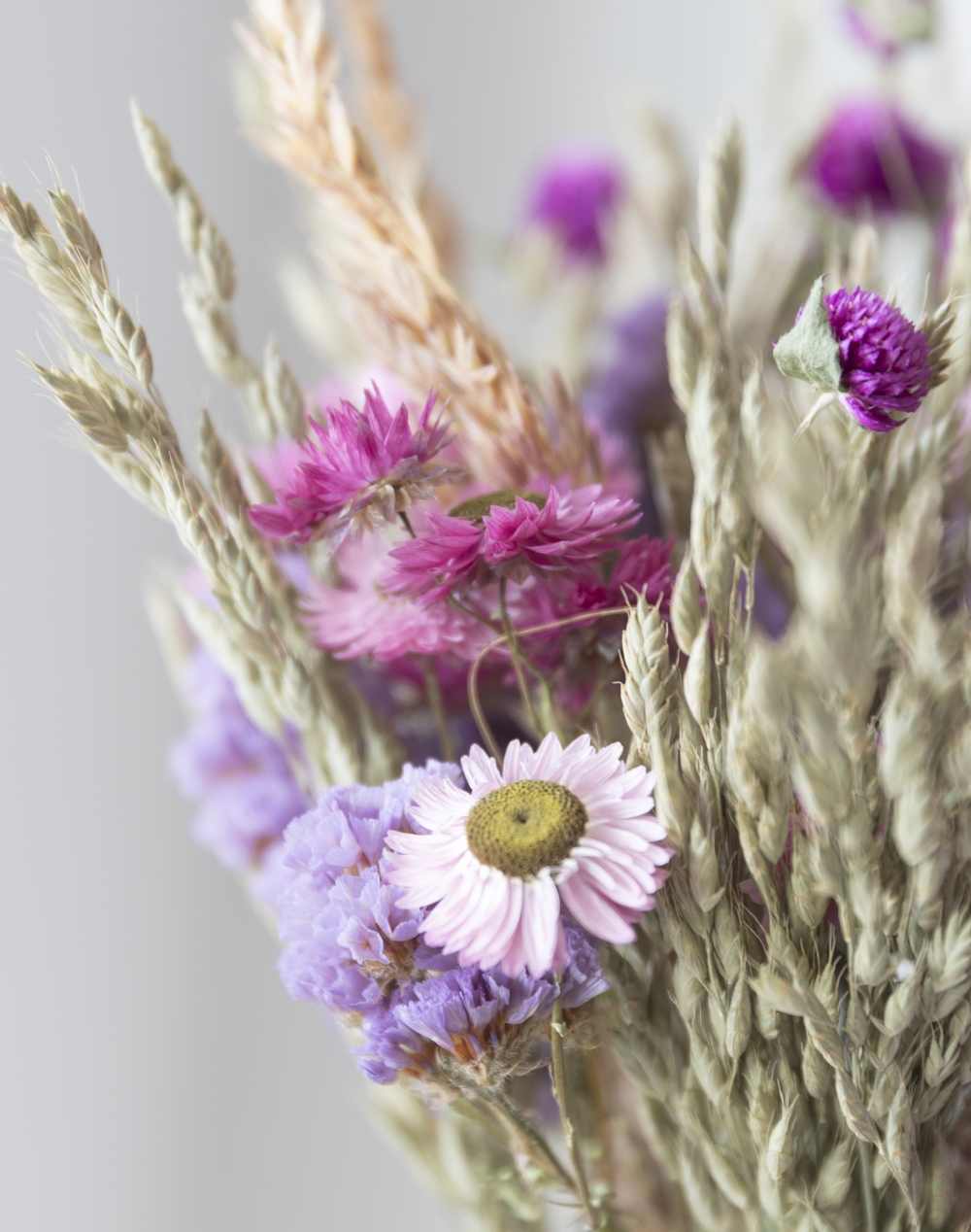 Féerie rose - Bouquet de fleurs séchées