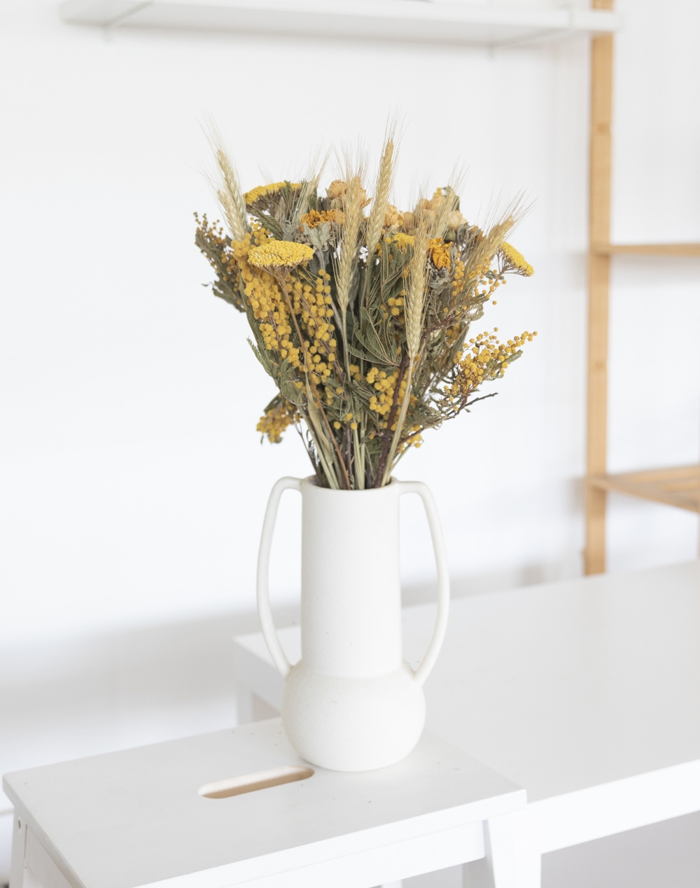 Féerie jaune - Bouquet de fleurs séchées