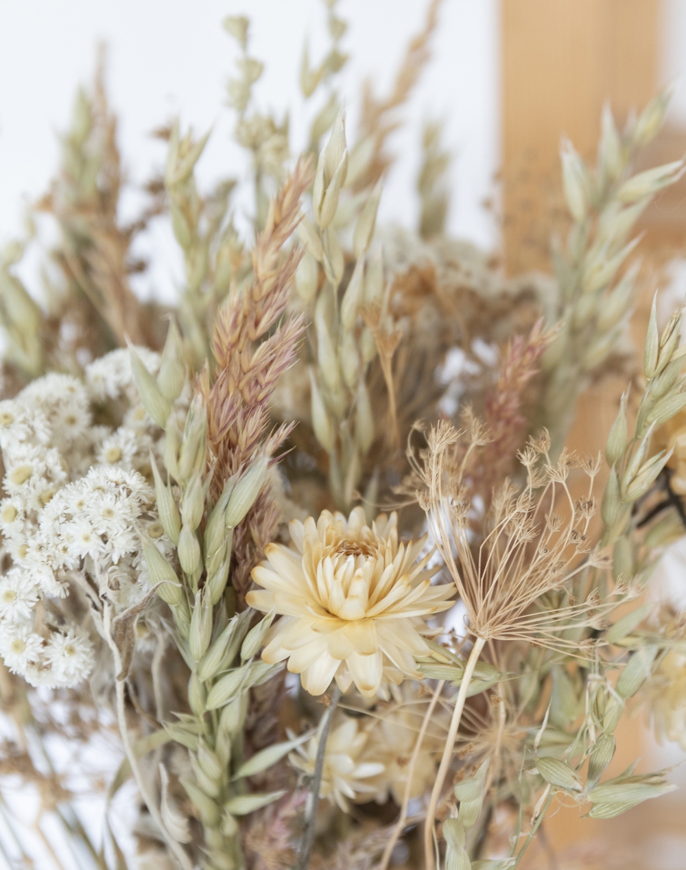 Féerie blanc - Bouquet de fleurs séchées