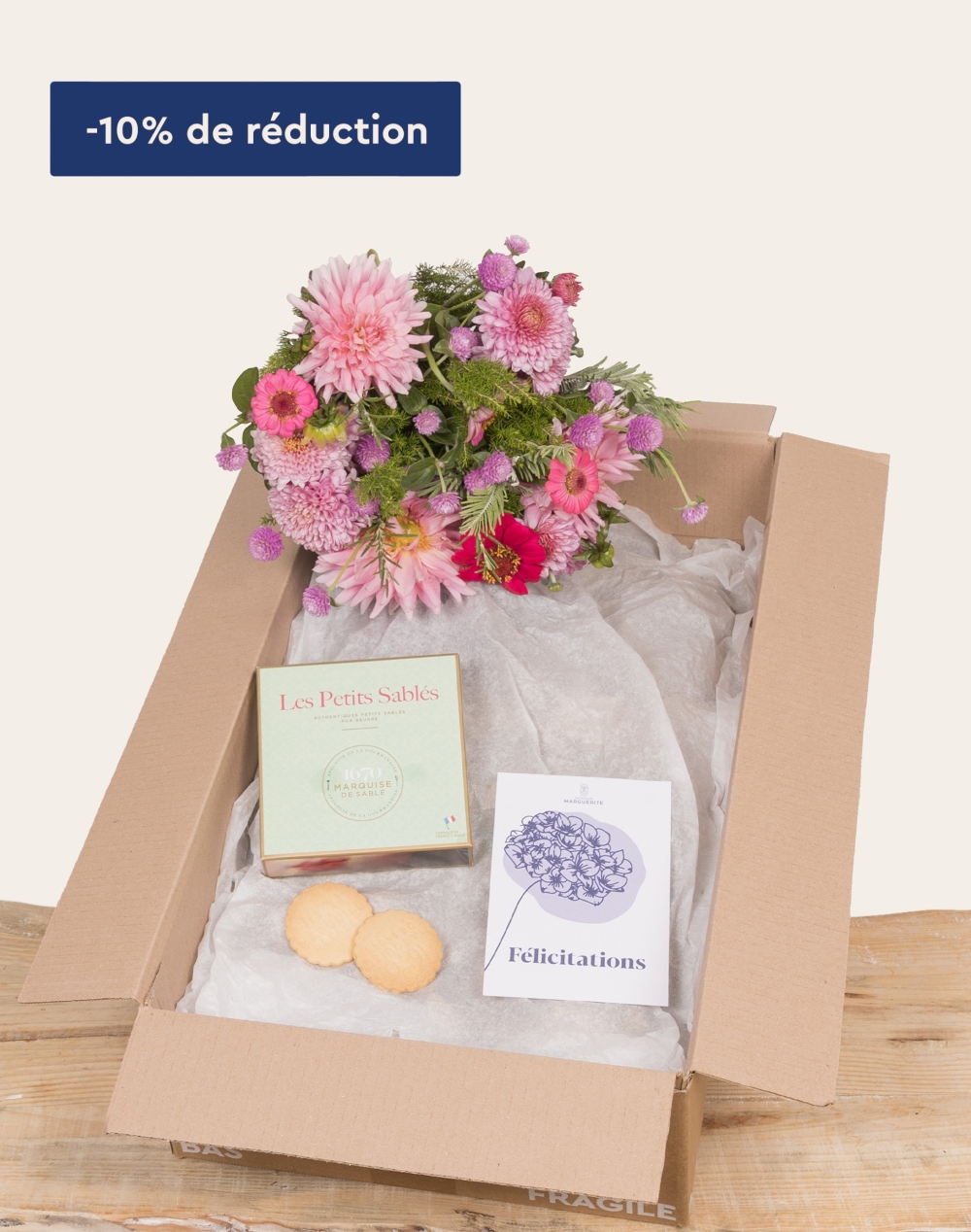 Pack Félicitations - Bouquet de saison