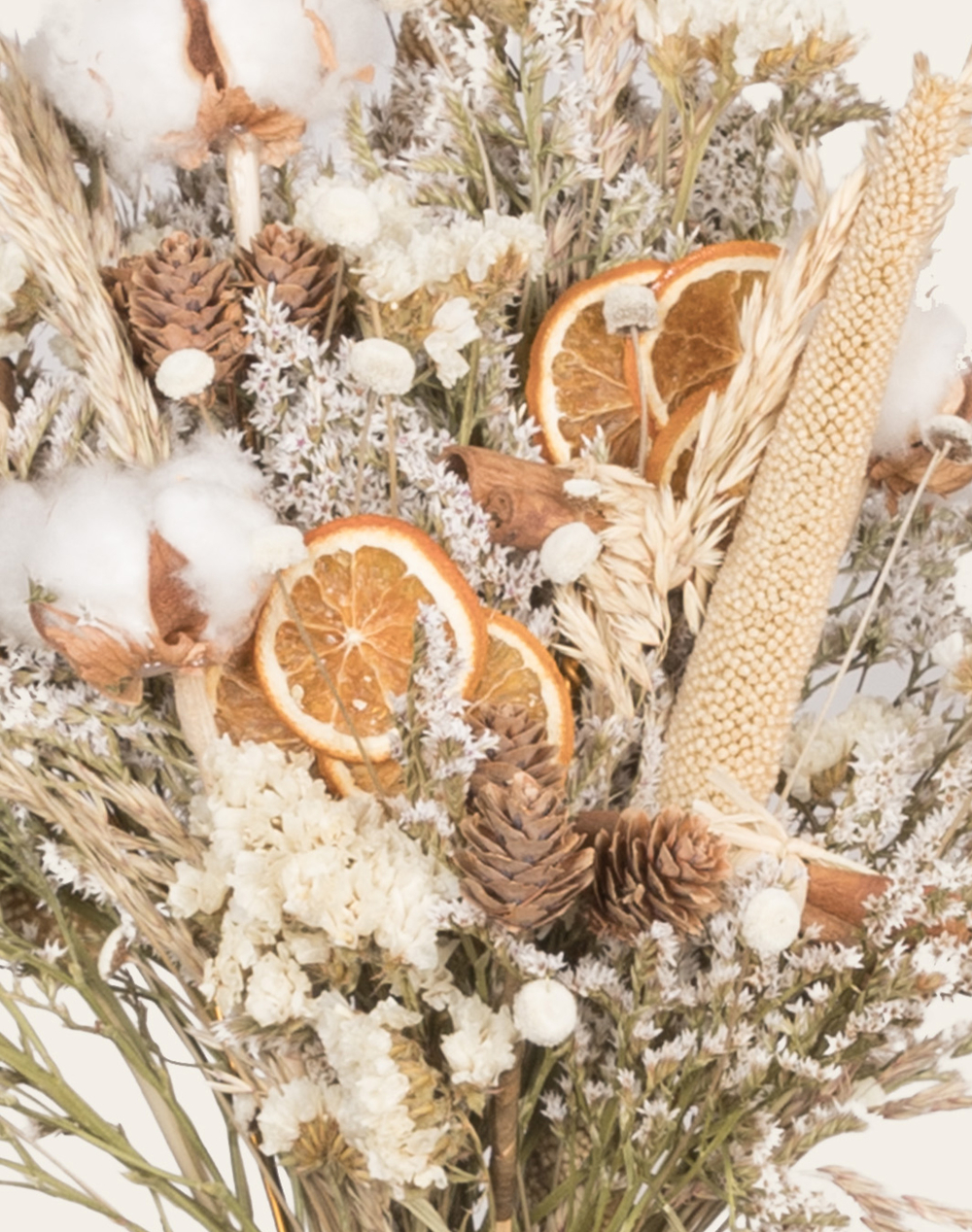 Neige - Bouquet de fleurs séchées