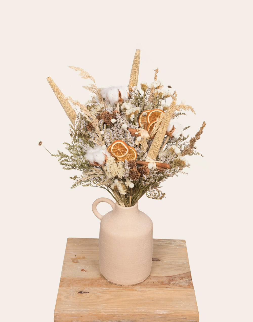 Neige - Bouquet de fleurs séchées