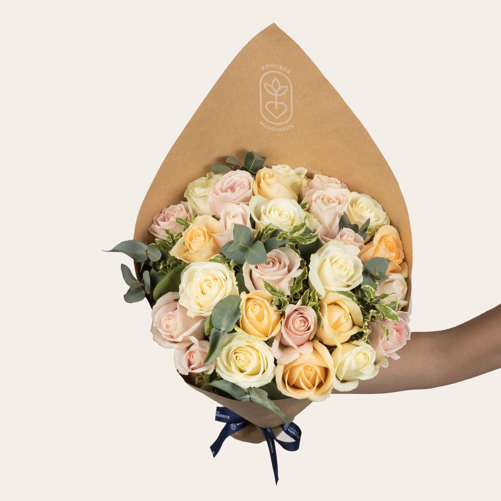 Bouquet de Roses - Multicolores