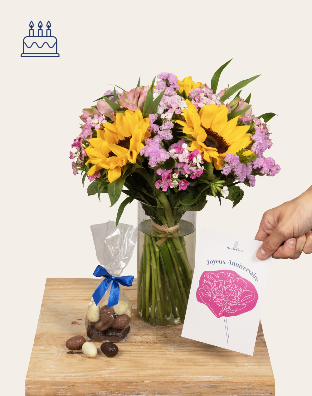 Pack Anniversaire - Bouquet de saison