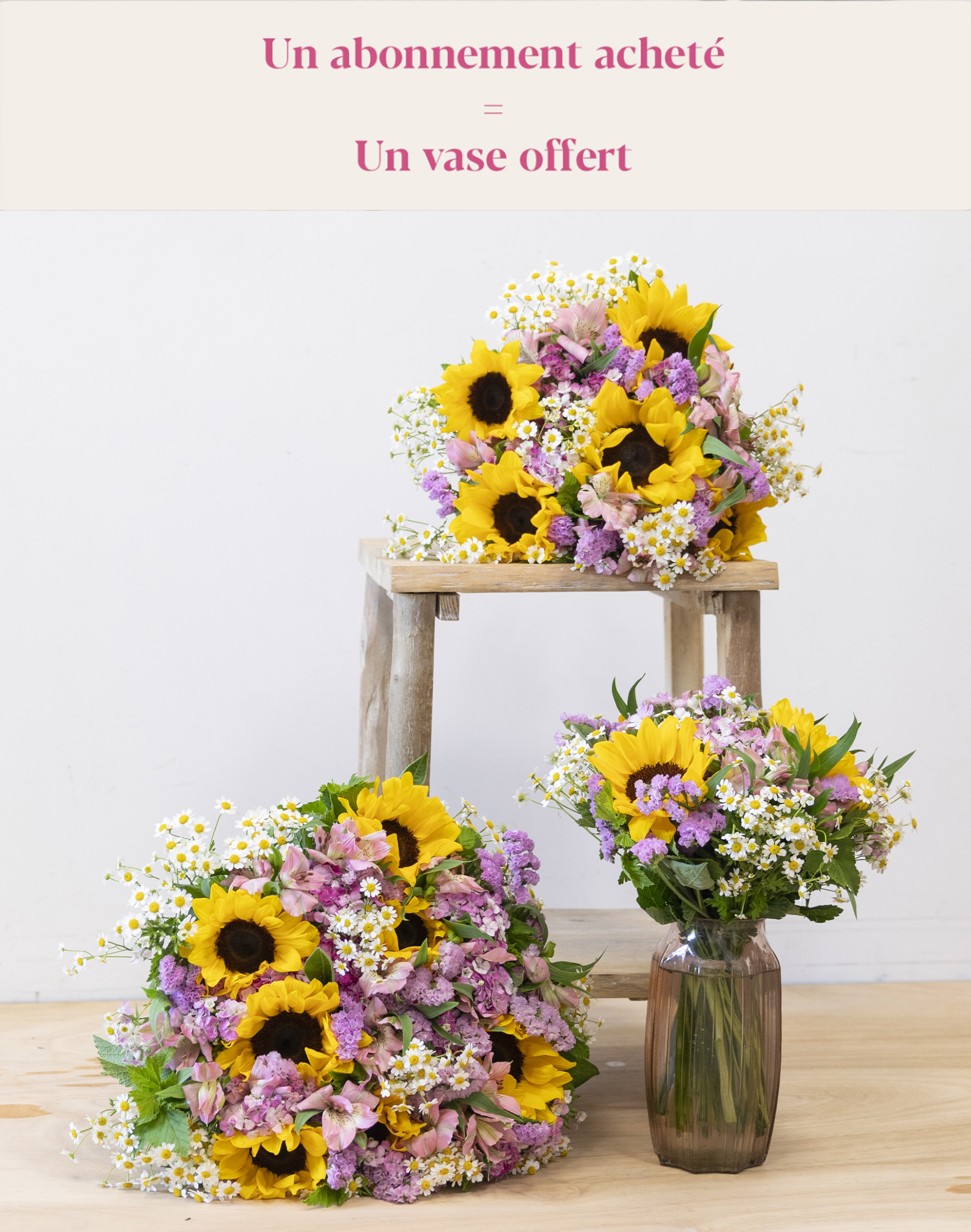 Abonnement de bouquets de fleurs de saison