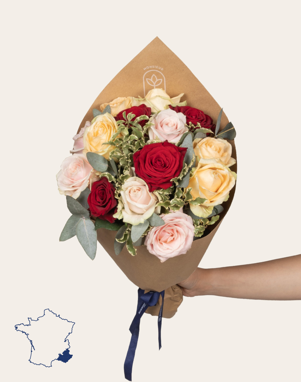 Bouquet de Roses - Multicolores