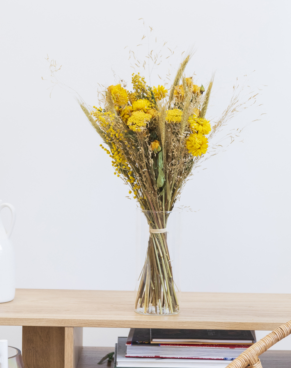 Féerie jaune - Bouquet de fleurs séchées
