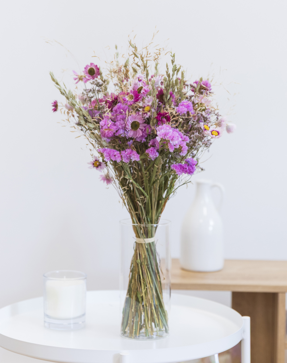 Féerie rose - Bouquet de fleurs séchées