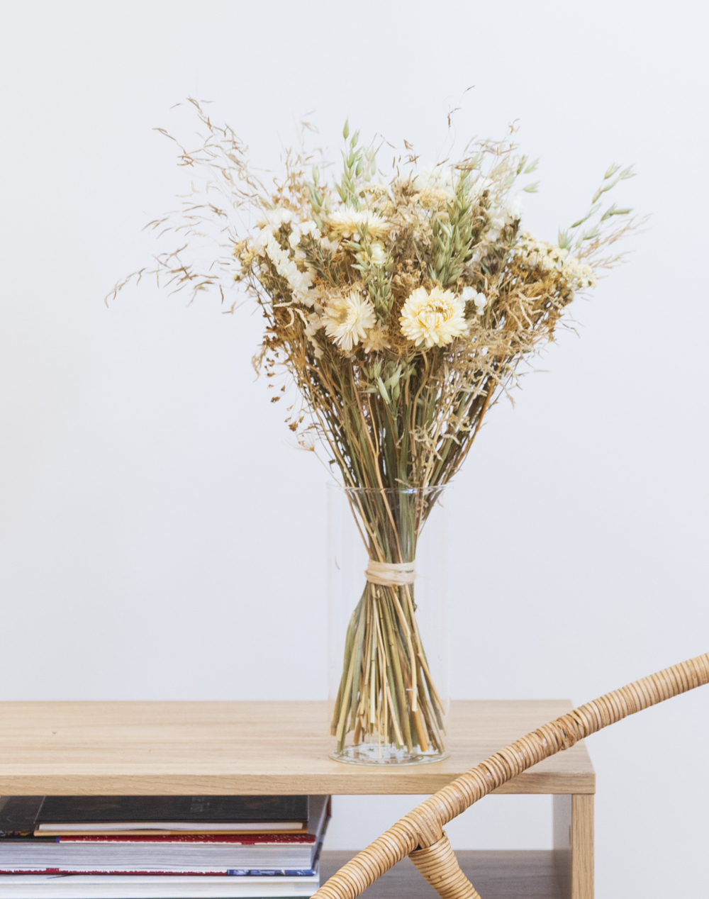Féerie blanc - Bouquet de fleurs séchées