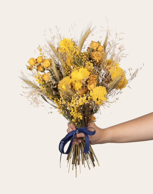 Féerie jaune - Bouquet de fleurs séchées | Fleurs à domicile | Monsieur Marguerite