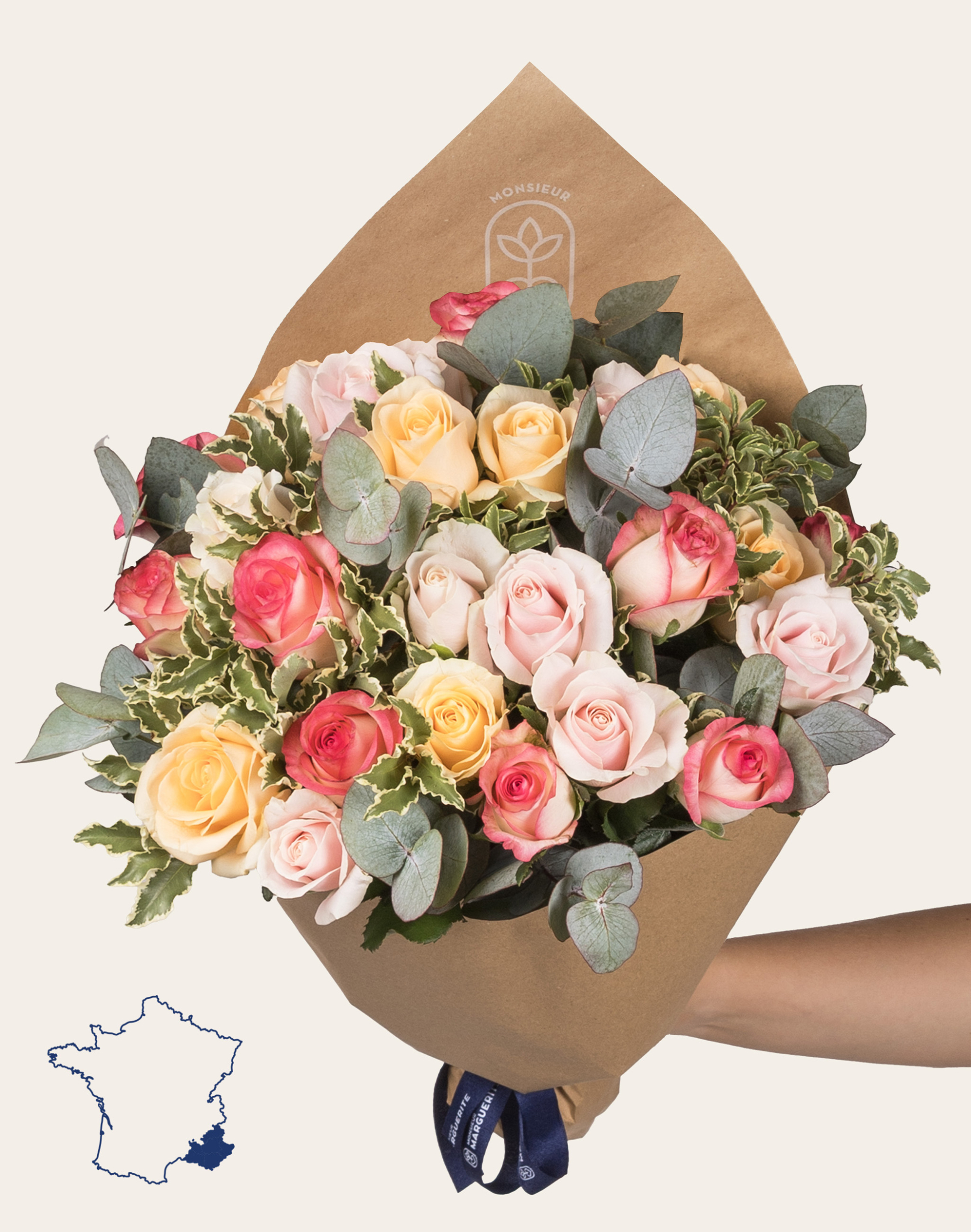 Bouquet de Roses - Multicolores