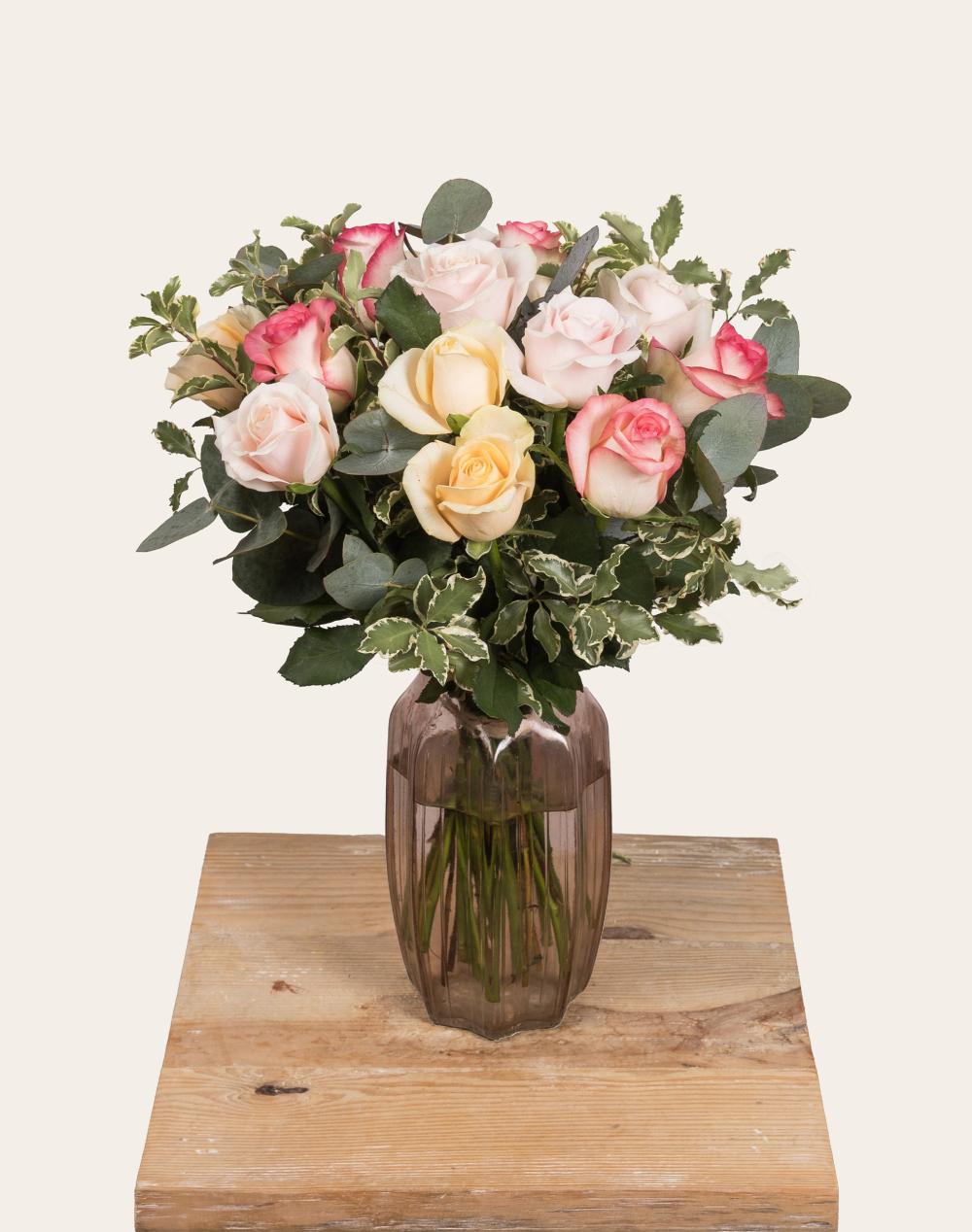 Pack Amour - Bouquet de Roses multicolores