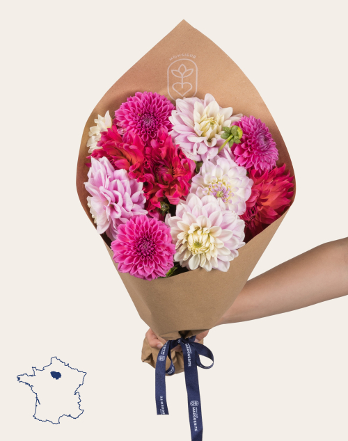 Botte surprise de 10 Dahlias | Fleurs à domicile | Monsieur Marguerite