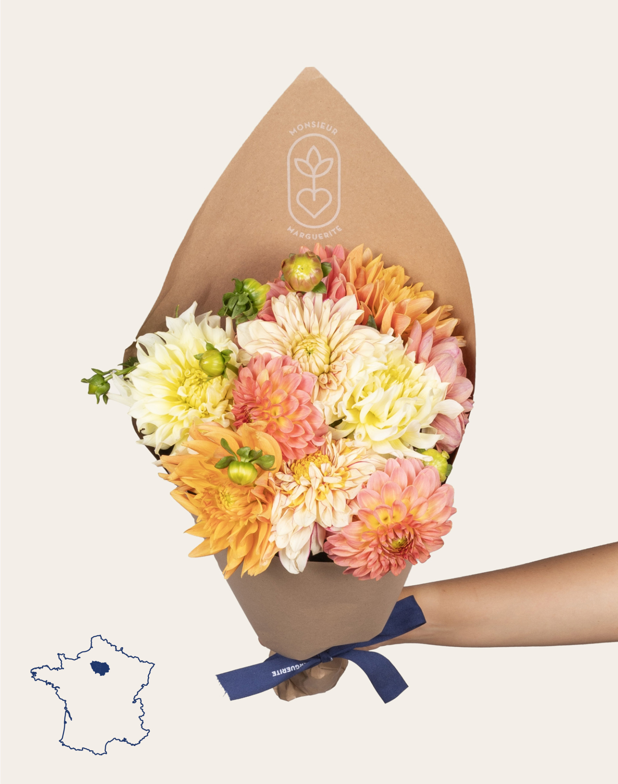 Botte de Dahlias - Couleurs Automnales