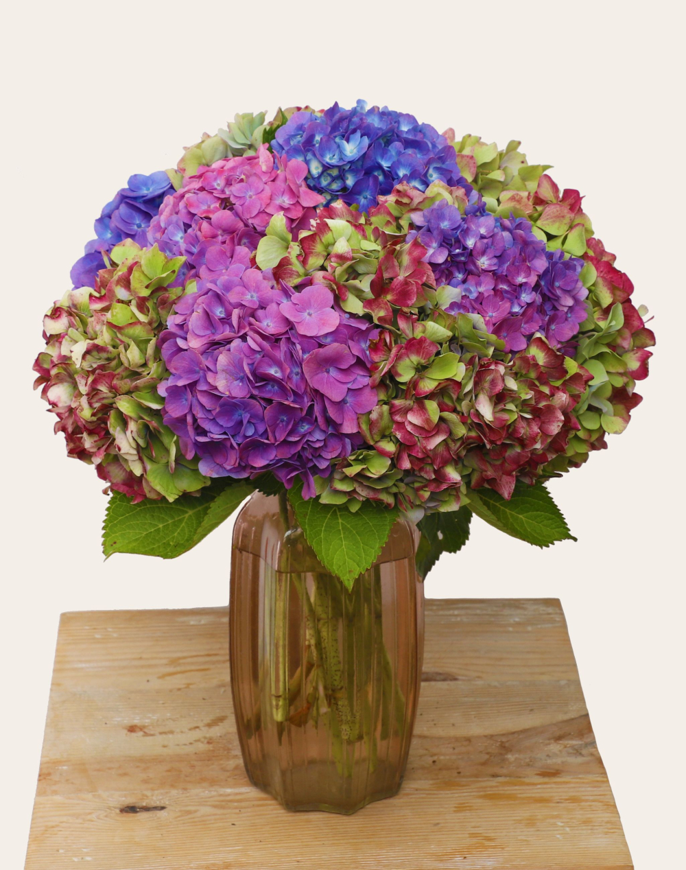 Bouquet camaïeu d'Hortensias