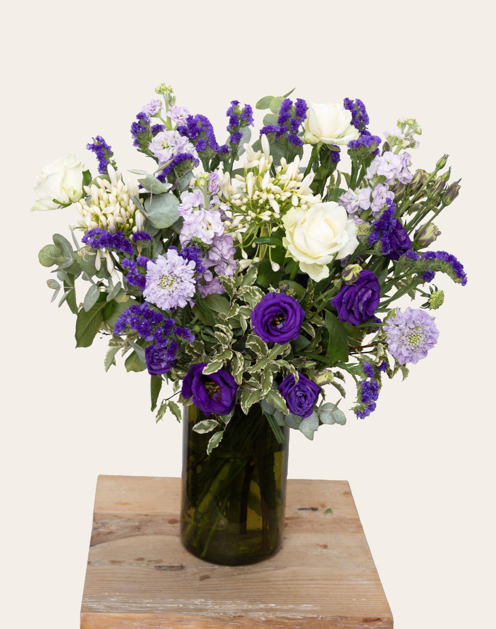Bouquet signature - blanc et bleu