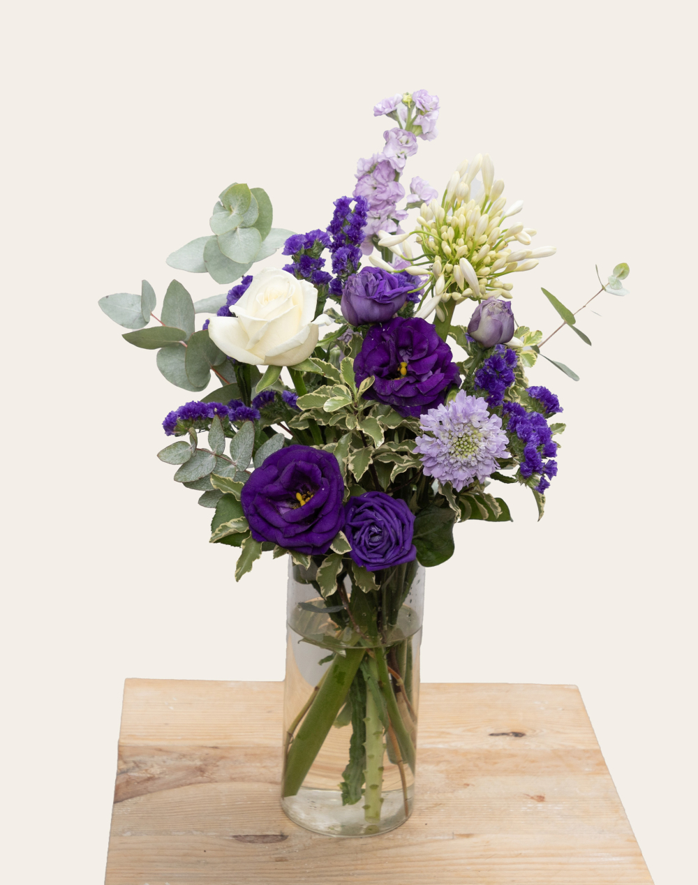 Bouquet de saison - Bleu et blanc
