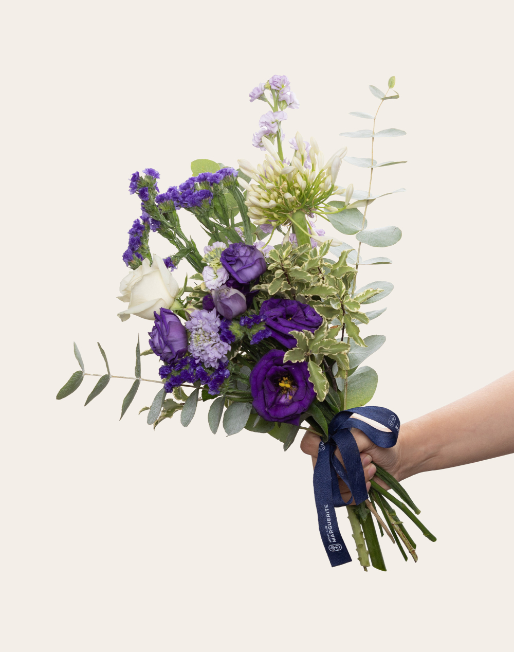 Bouquet de saison - Bleu et blanc
