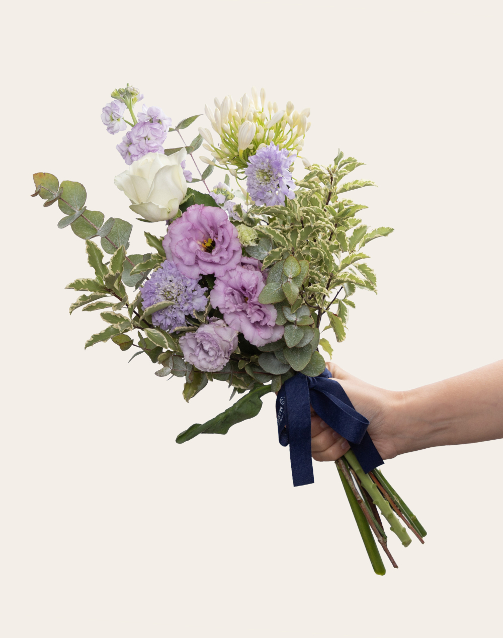 Bouquet de saison - Bleu et blanc