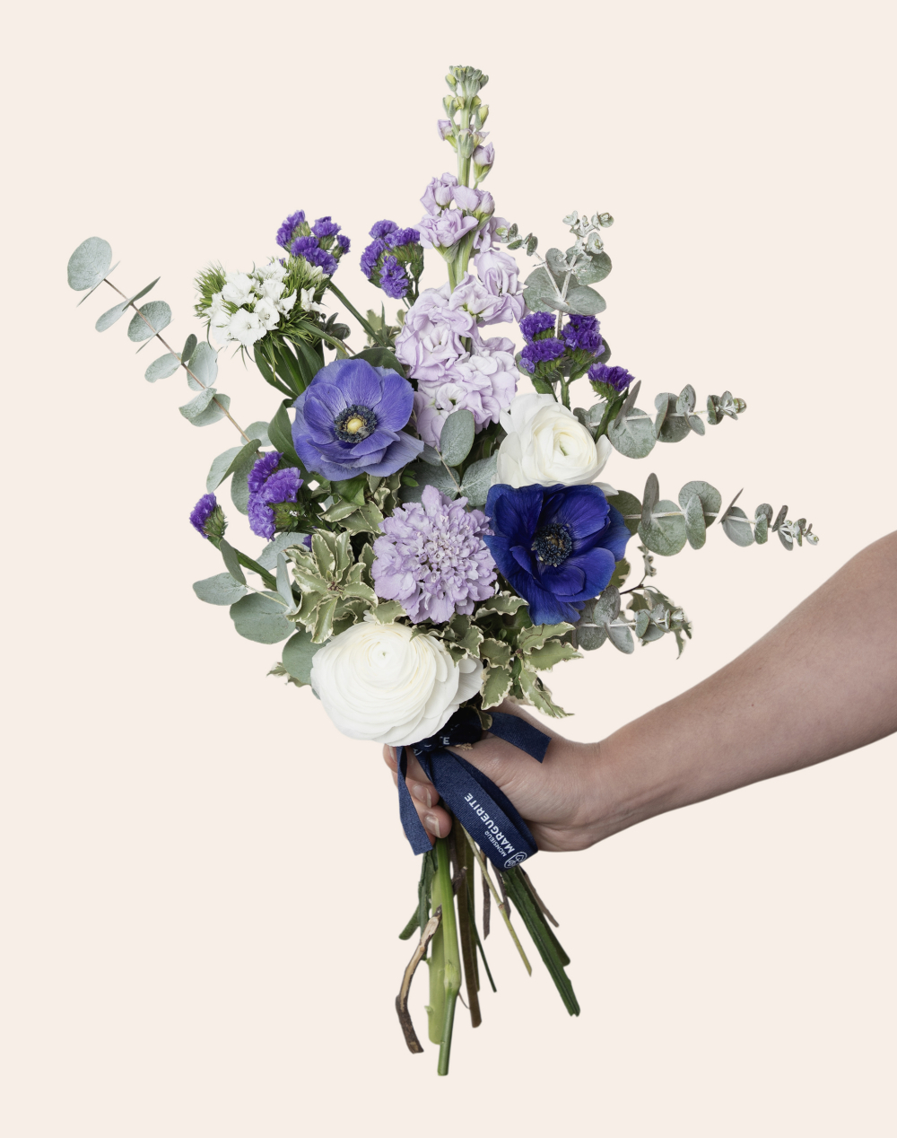 Bouquet de saison - Bleu et blanc