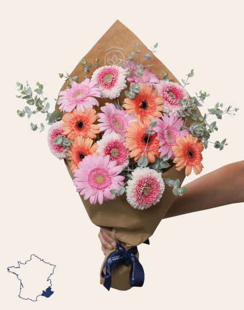 Bouquet de Germinis - Beaucoup | Fleurs à domicile | Monsieur Marguerite