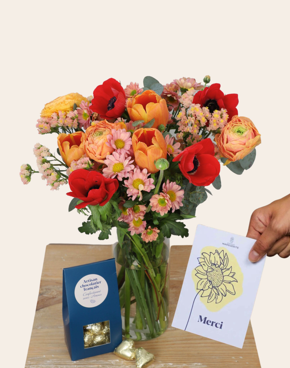 Pack Remerciement - Bouquet de saison coloré