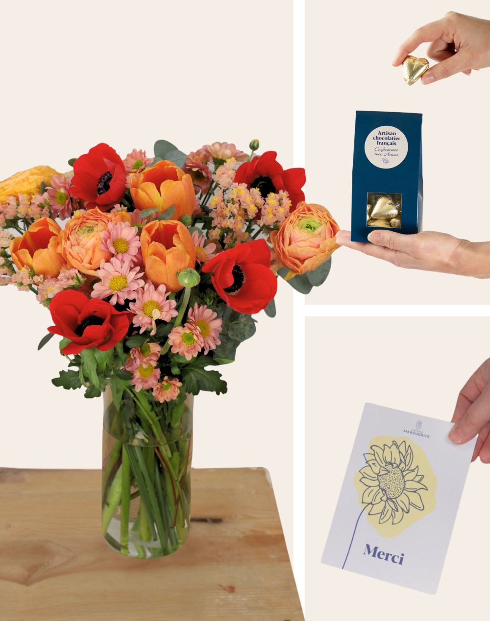 Pack Remerciement - Bouquet de saison coloré