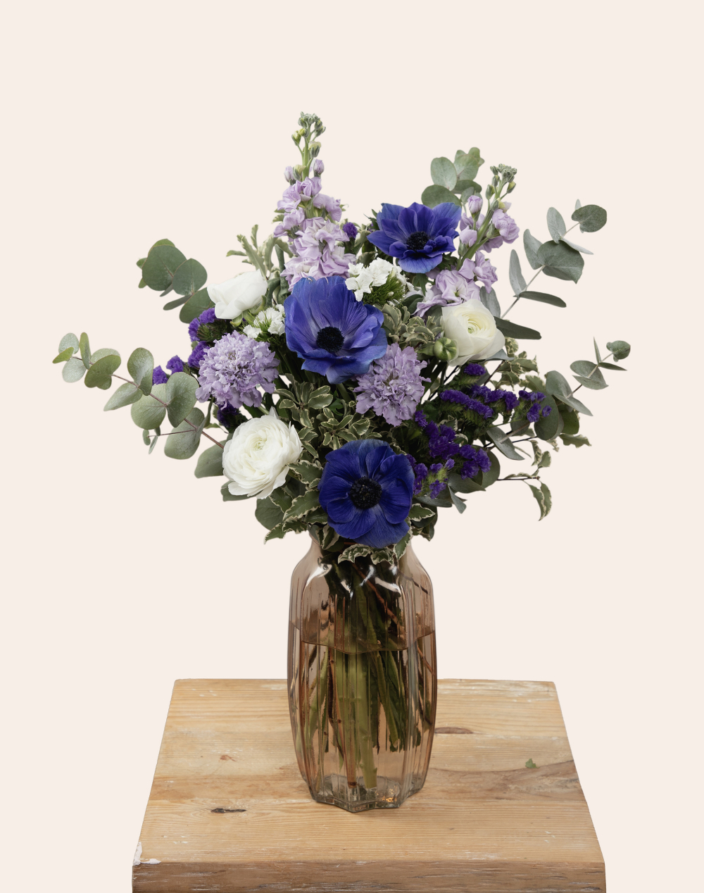 Pack Anniversaire - Bouquet bleu et blanc