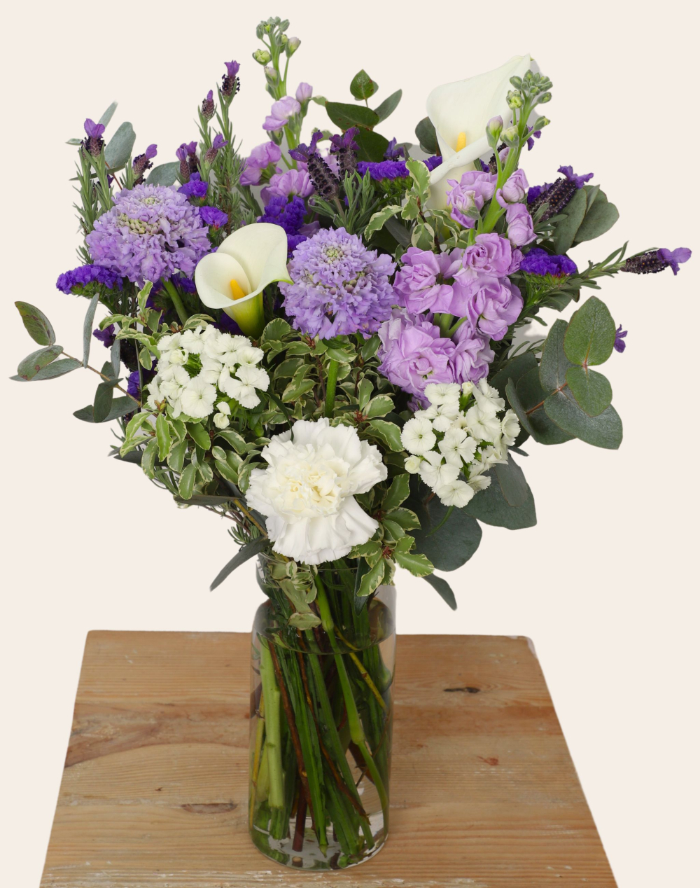 Bouquet de saison - Bleu et blanc