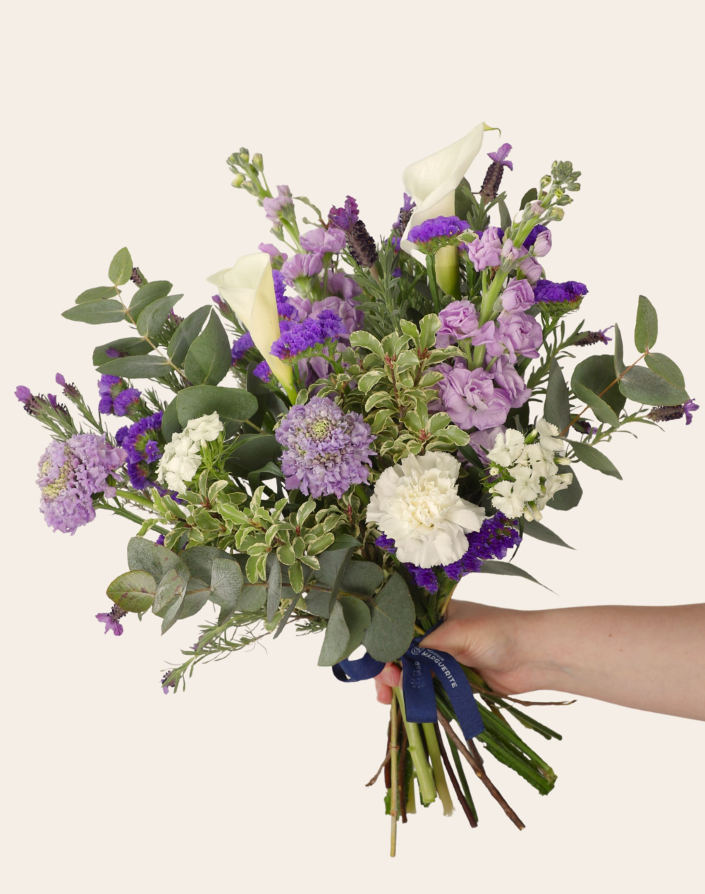 Bouquet de saison - Bleu et blanc