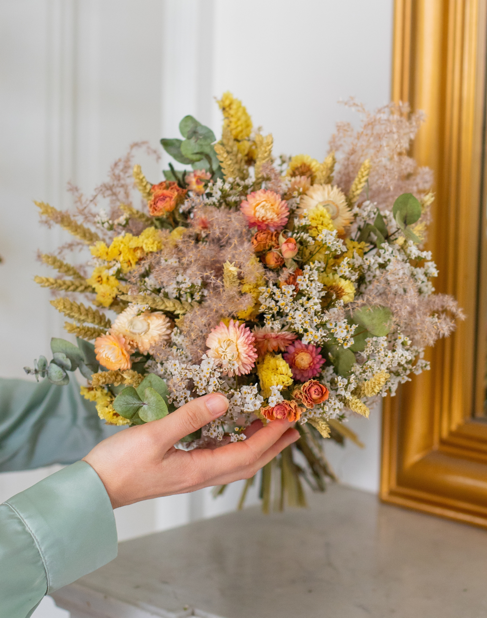 Maman chérie - Bouquet de fleurs séchées