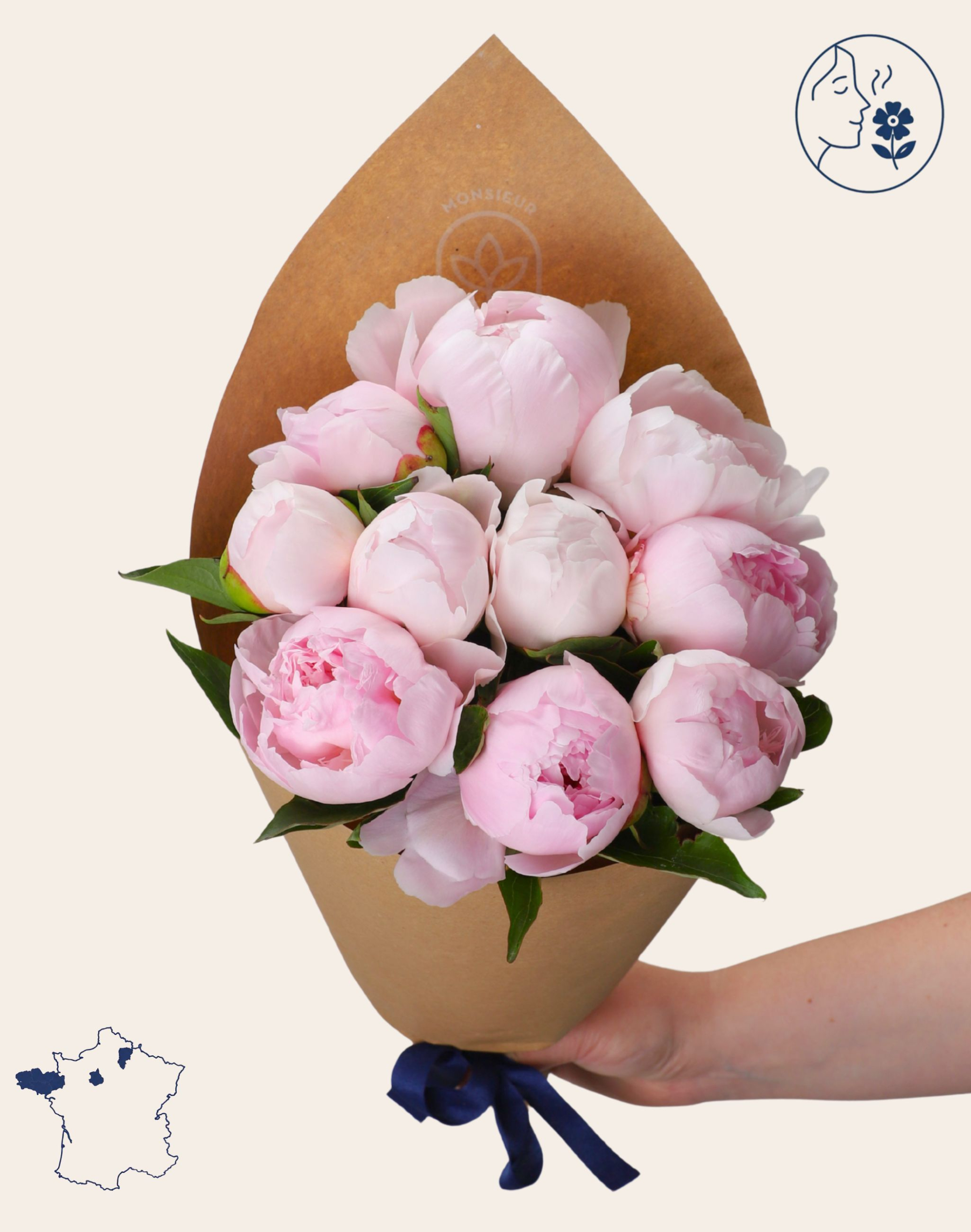 Botte de Pivoines Roses