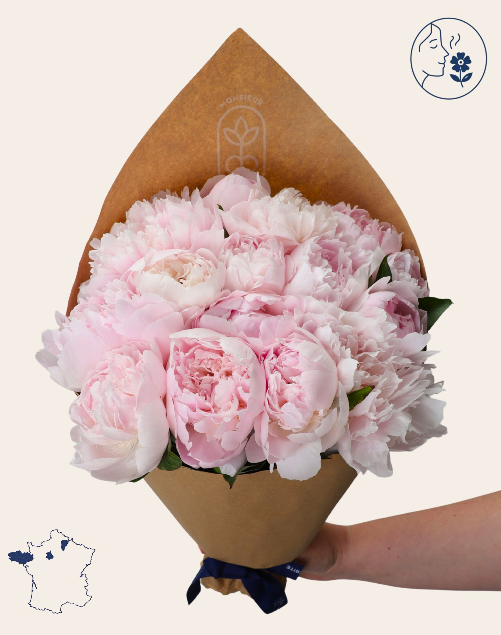 Botte de Pivoines Roses