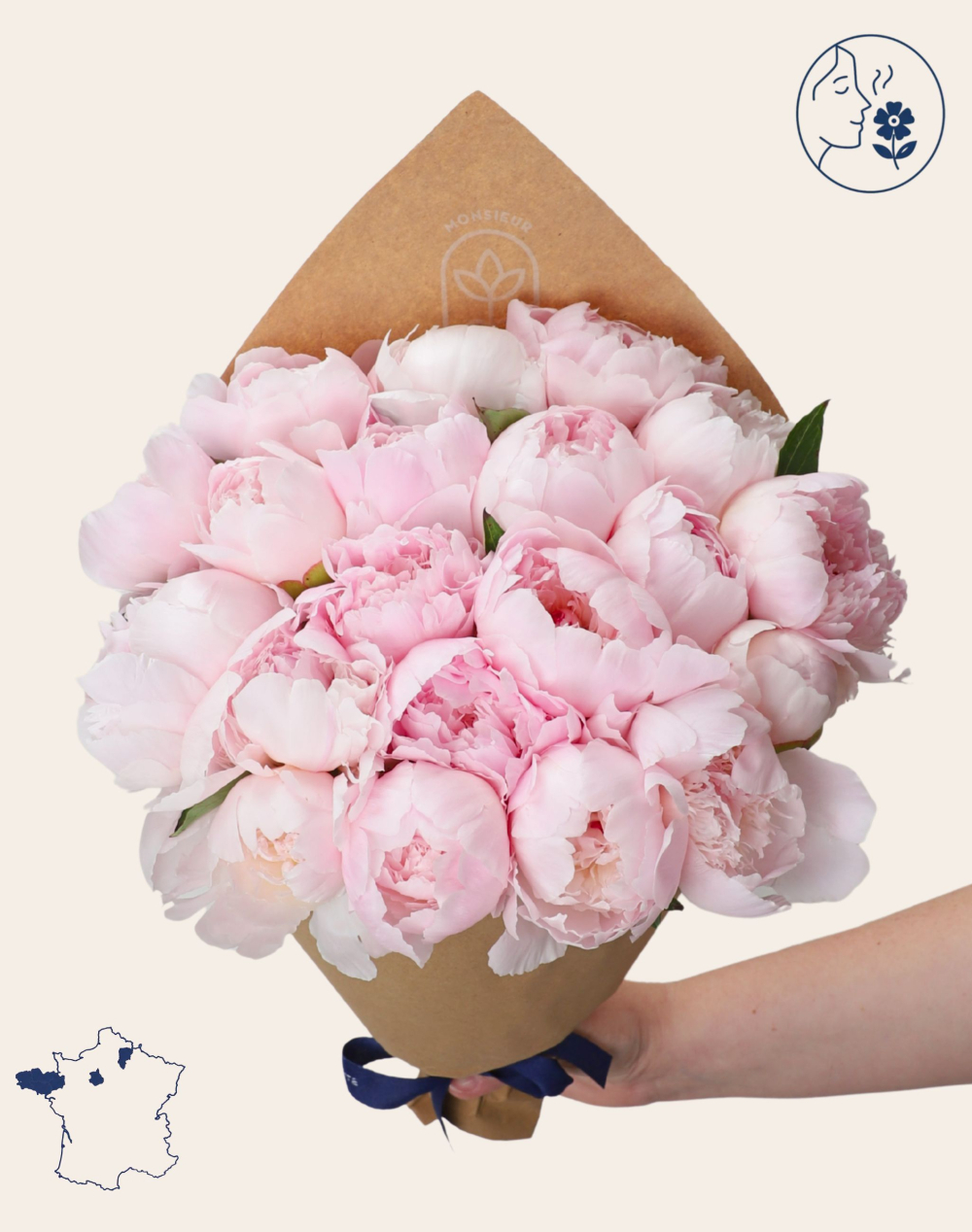 Botte de Pivoines Roses