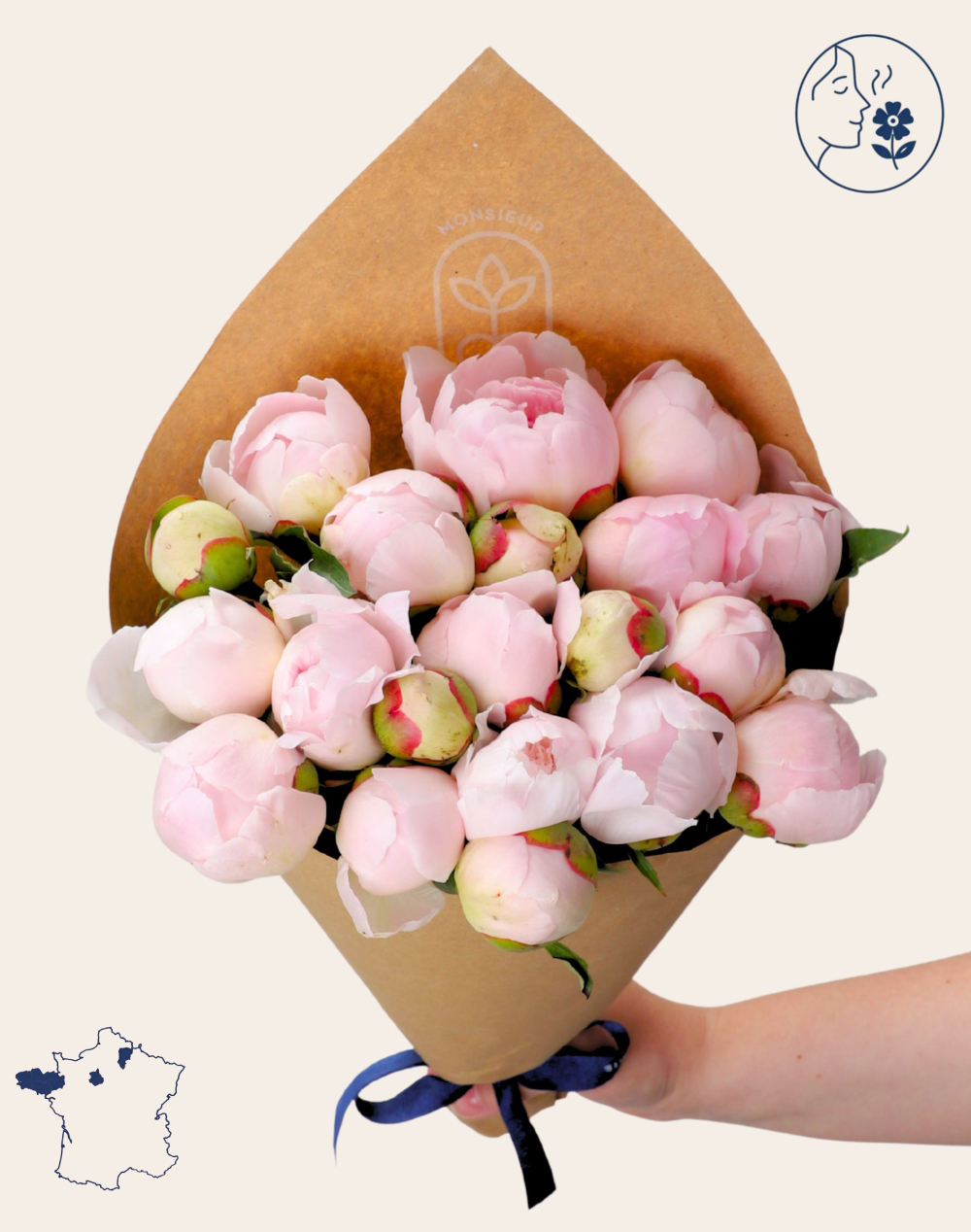Botte de Pivoines Roses