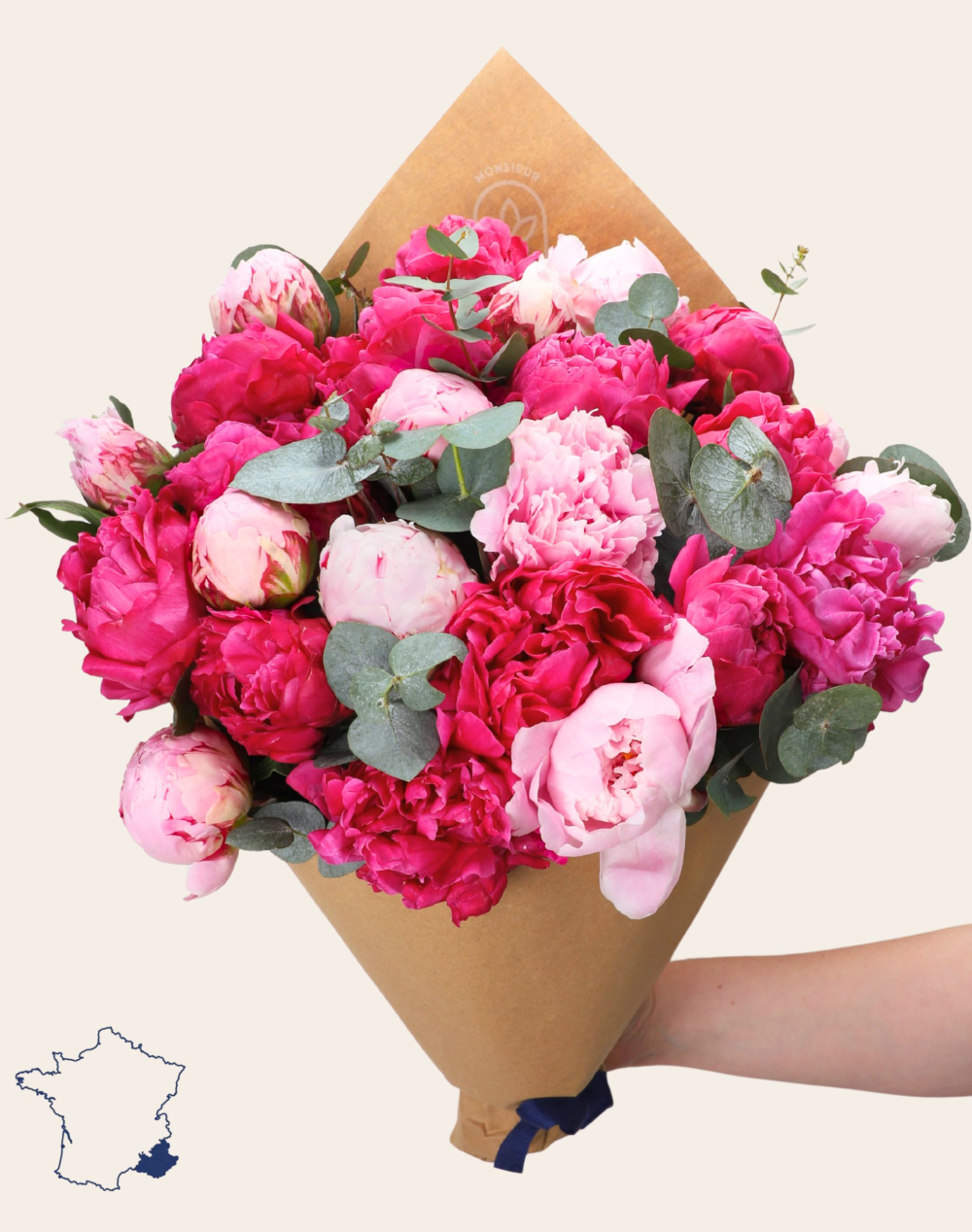 Bouquet d'exception de 25 Pivoines