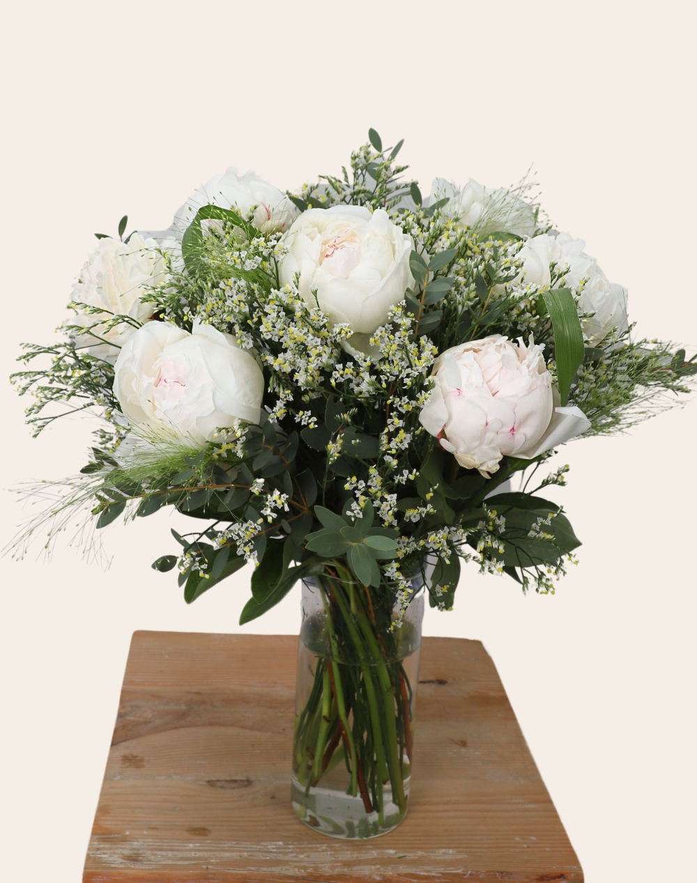 Pack Naissance - Bouquet de Pivoines blanches
