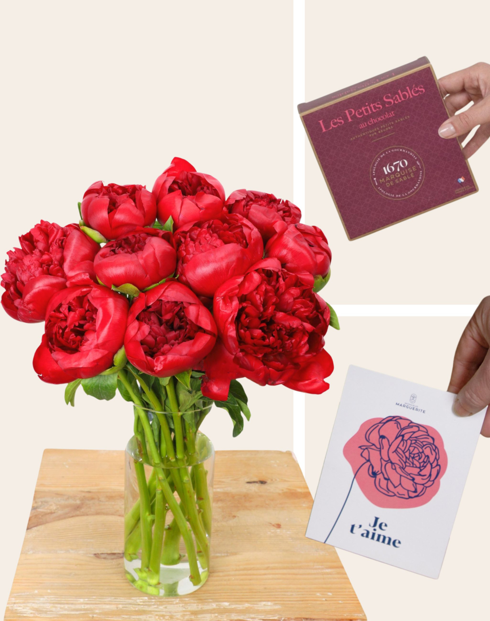 Pack Amour - Botte de Pivoines Red Charm