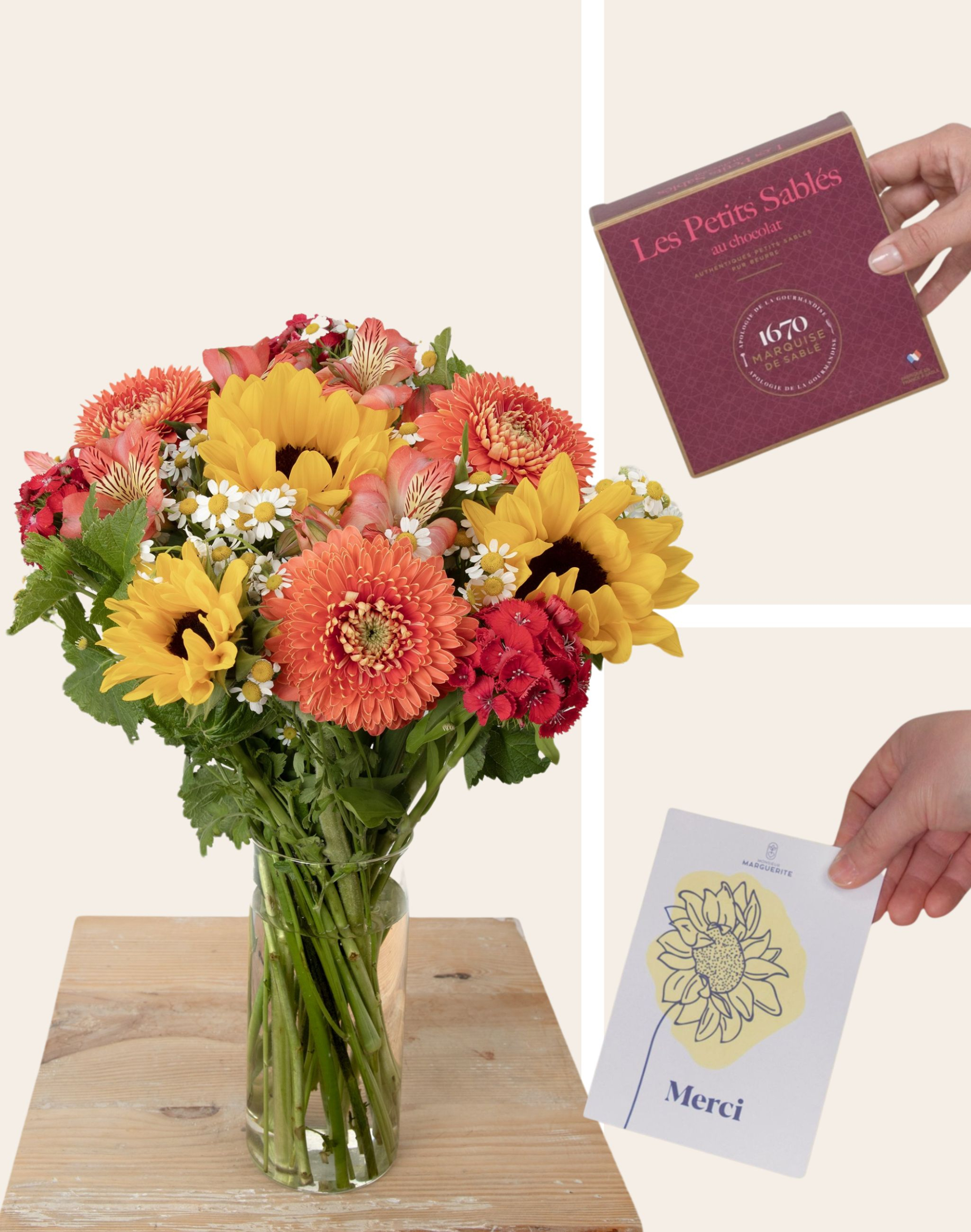 Pack Remerciement - Bouquet de saison coloré