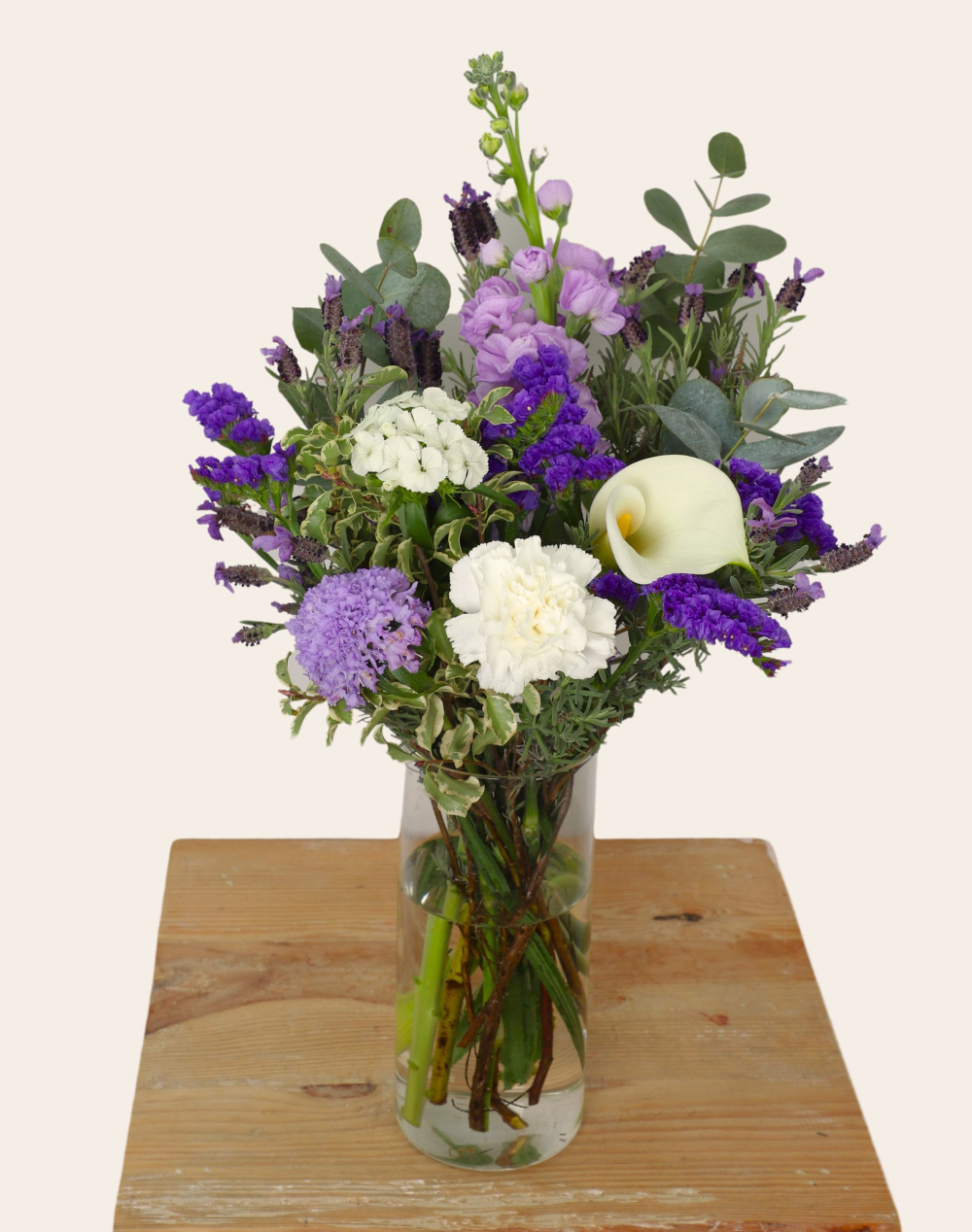 Pack Naissance - Bouquet de saison bleu blanc