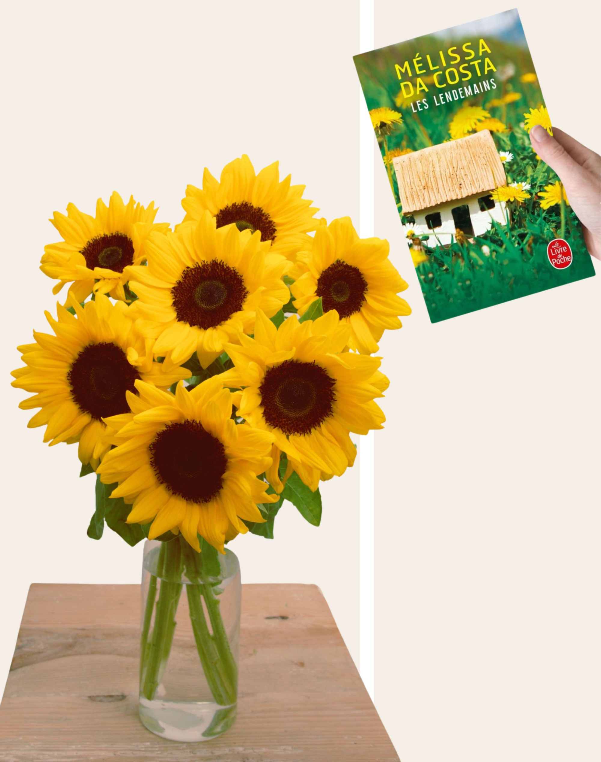 Duo - Botte de Tournesols et Livre