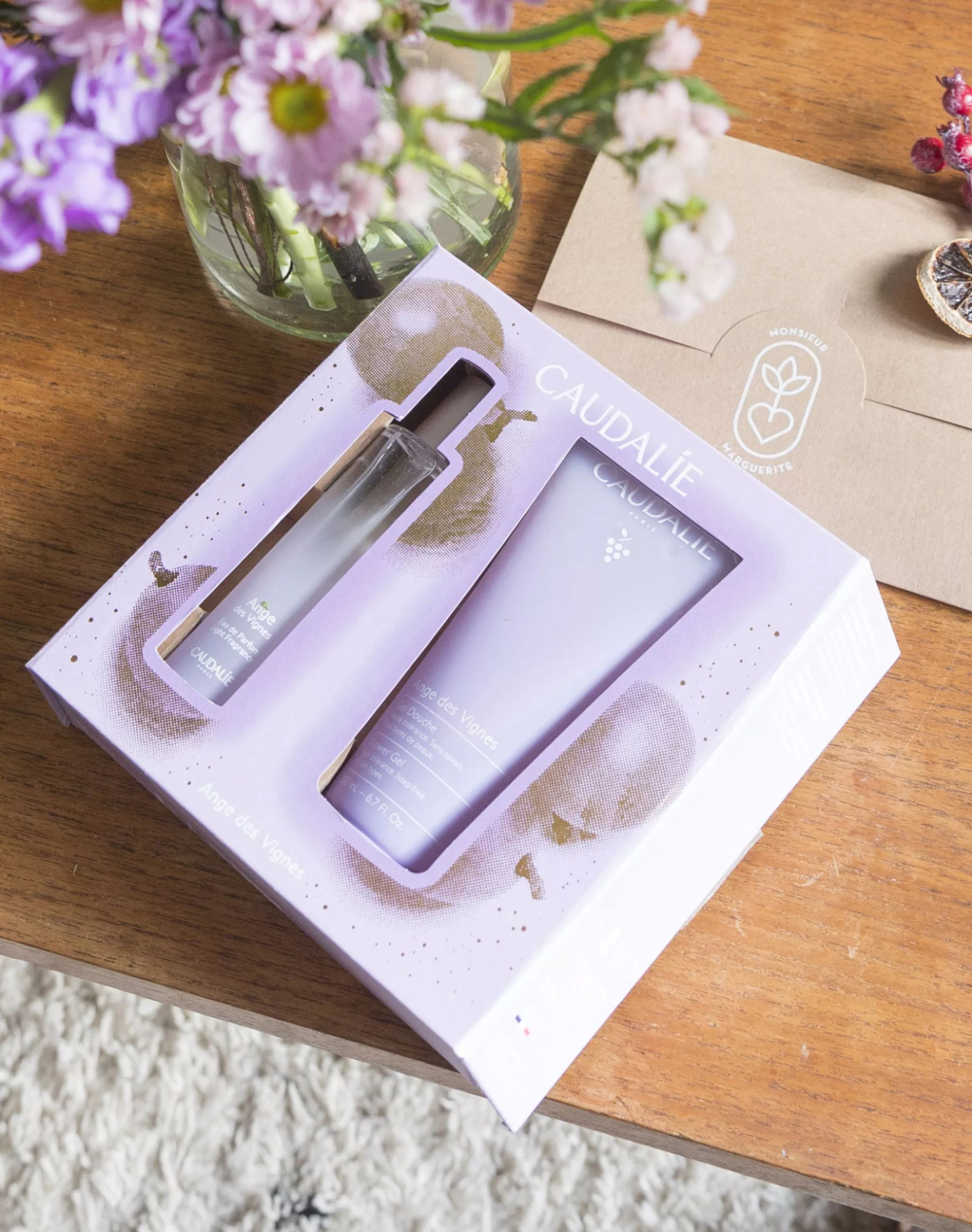 Pack Maîtresse - Botte de Tournesols et coffret Caudalie