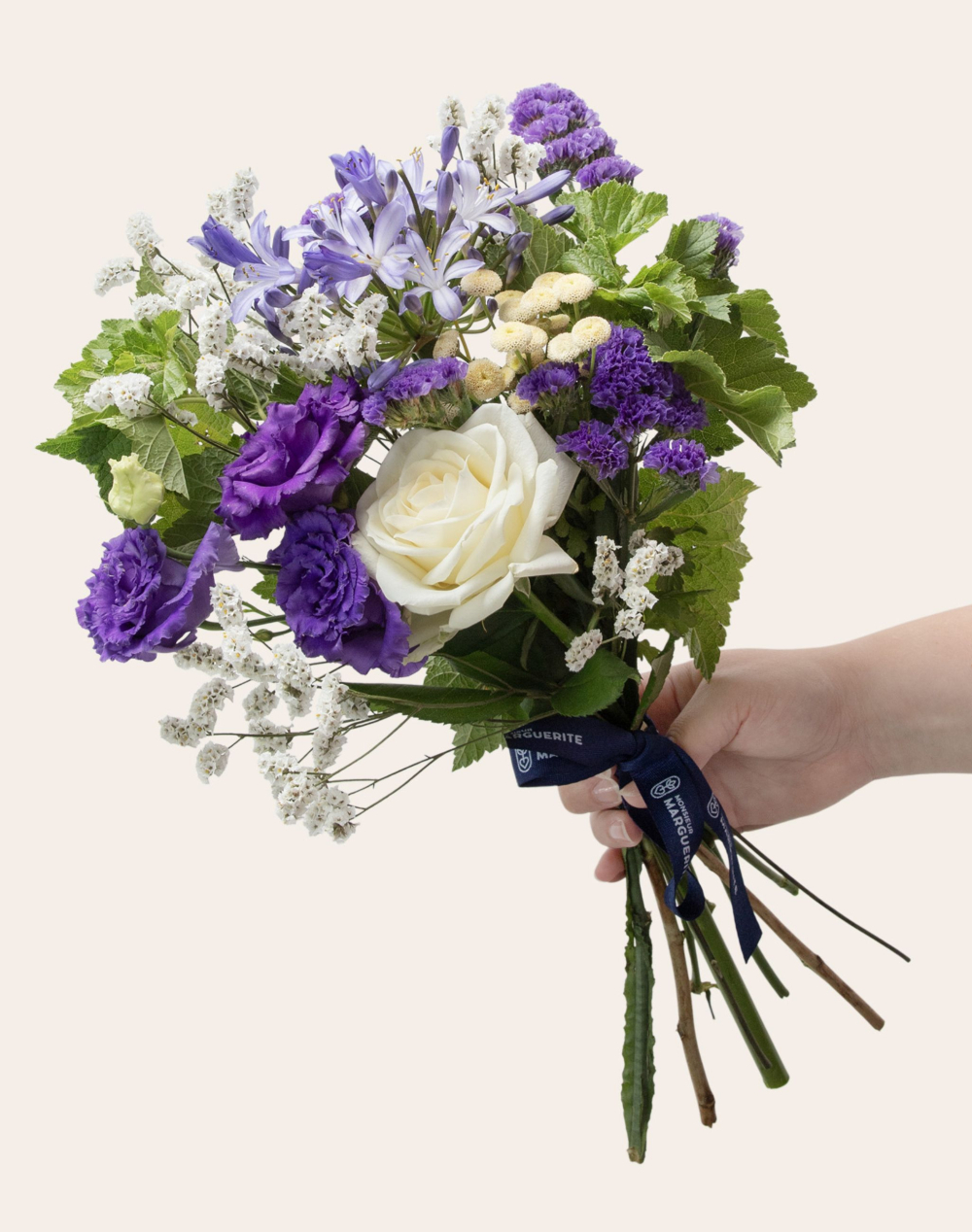 Bouquet de saison - Bleu et blanc
