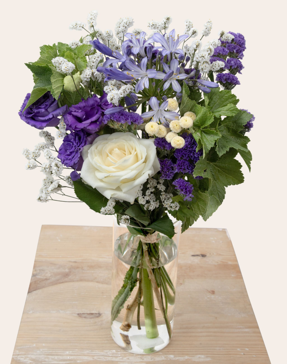 Bouquet de saison - Bleu et blanc