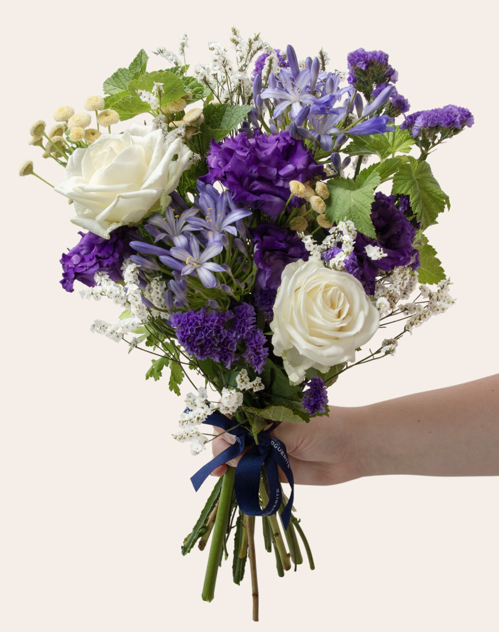 Bouquet de saison - Bleu et blanc
