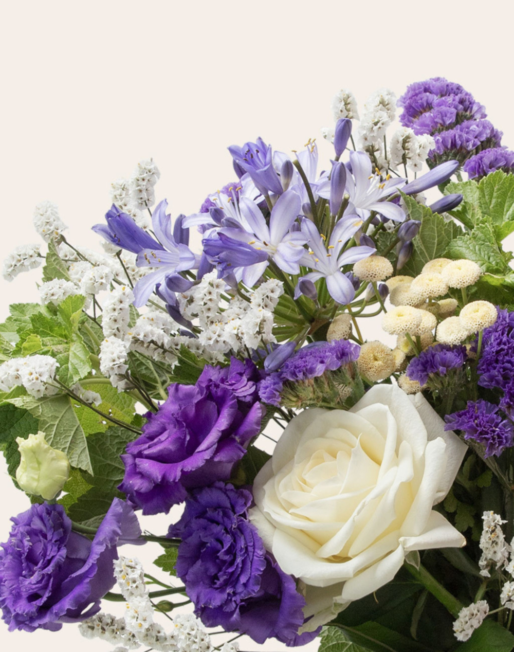 Bouquet de saison - Bleu et blanc