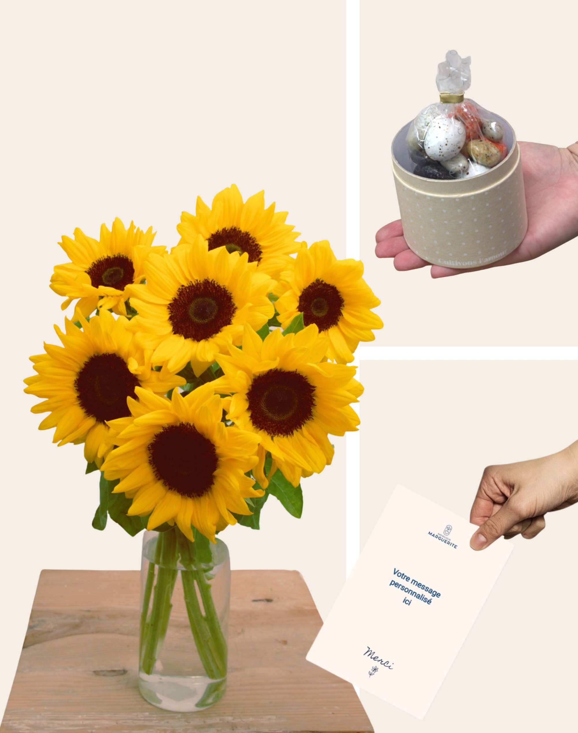 Pack Merci - Botte de Tournesols
